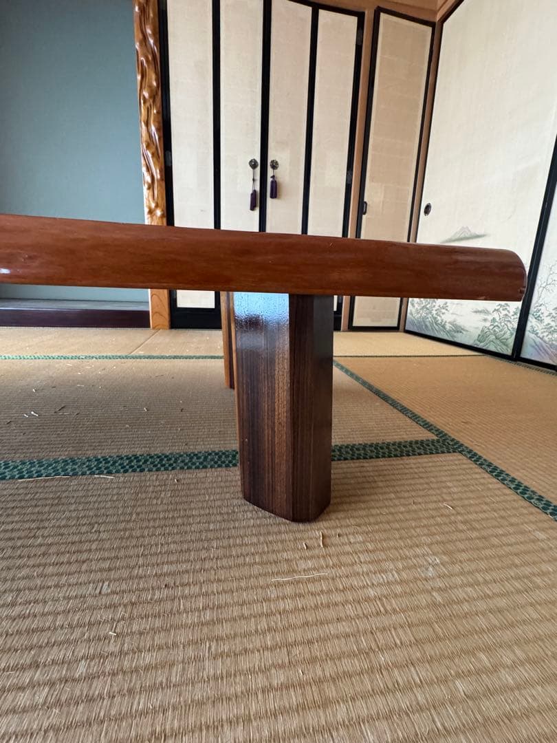 【引き取りok】座卓　高級テーブル　昭和レトロ　一枚板