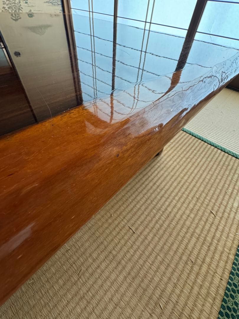 【引き取りok】座卓　高級テーブル　昭和レトロ　一枚板