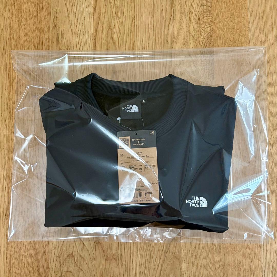 ノースフェイス スモールロゴヘザースウェットクルー　ブラック L NT62532