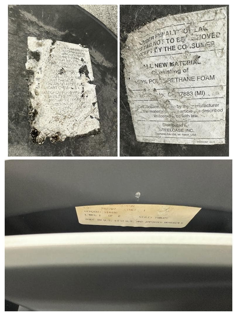 スチールケース■ターンストーンブイ　バランスチェア　スツール　オフィス　ホワイト