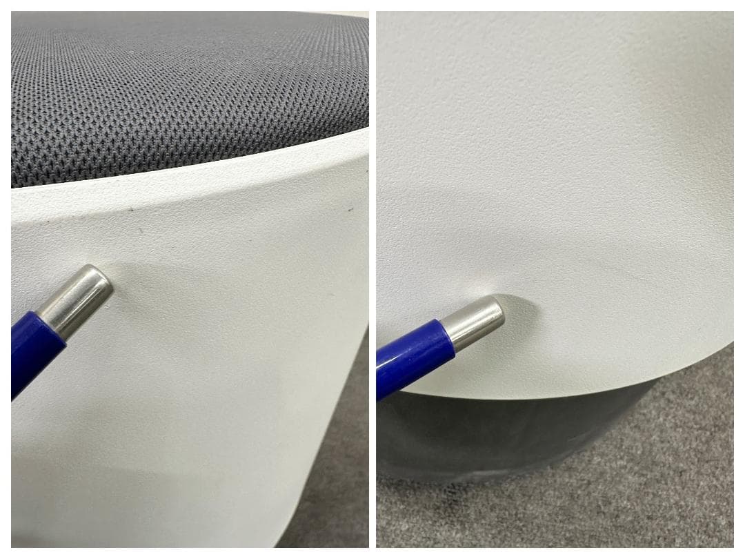 スチールケース■ターンストーンブイ　バランスチェア　スツール　オフィス　ホワイト