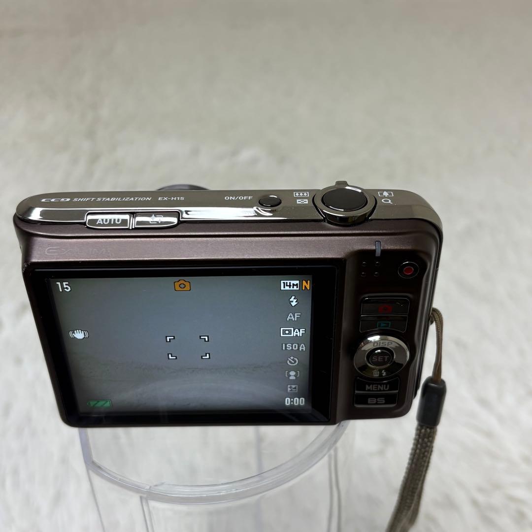 CASIO カメラ　エクシリム　EX-H15 ブラウン コンデジ　動作品