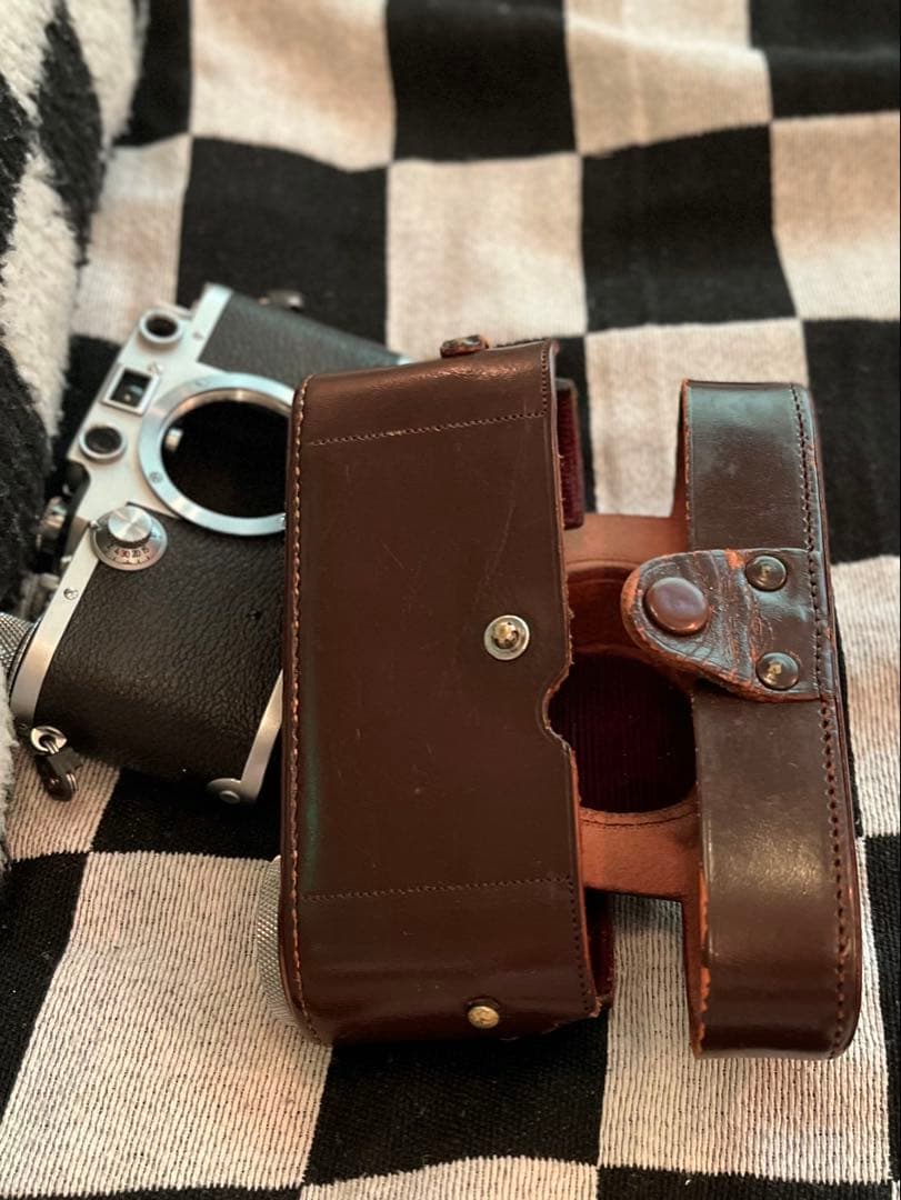 Leica Ⅲc バルナックライカ 革ケース、Fedレンズ付き