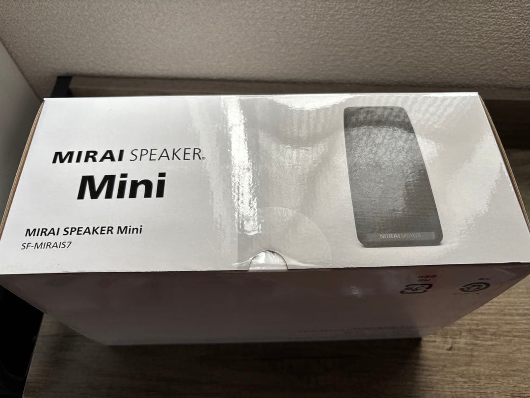 新品未開封品。MIRAI SPEAKER Mini SF-MIRAIS7