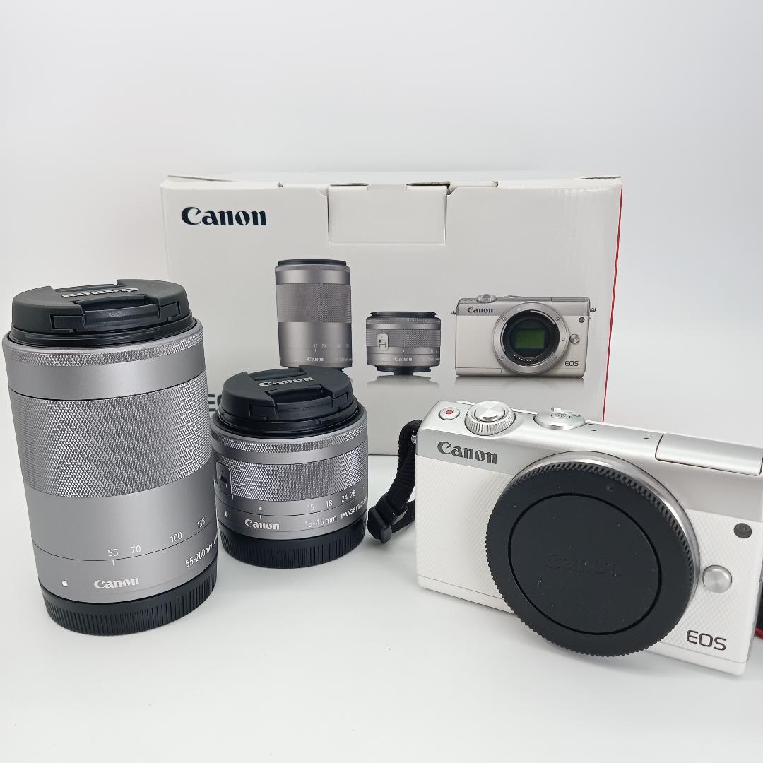 美品 Canon キヤノン EOS M 100 望遠 レンズ セット ミラーレス
