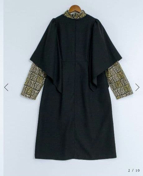 パノルモ　長袖ワンピース　黒