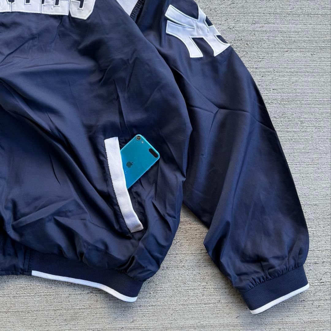 90s ny Yankees ジップナイロンパーカー　MLB nike メジャー