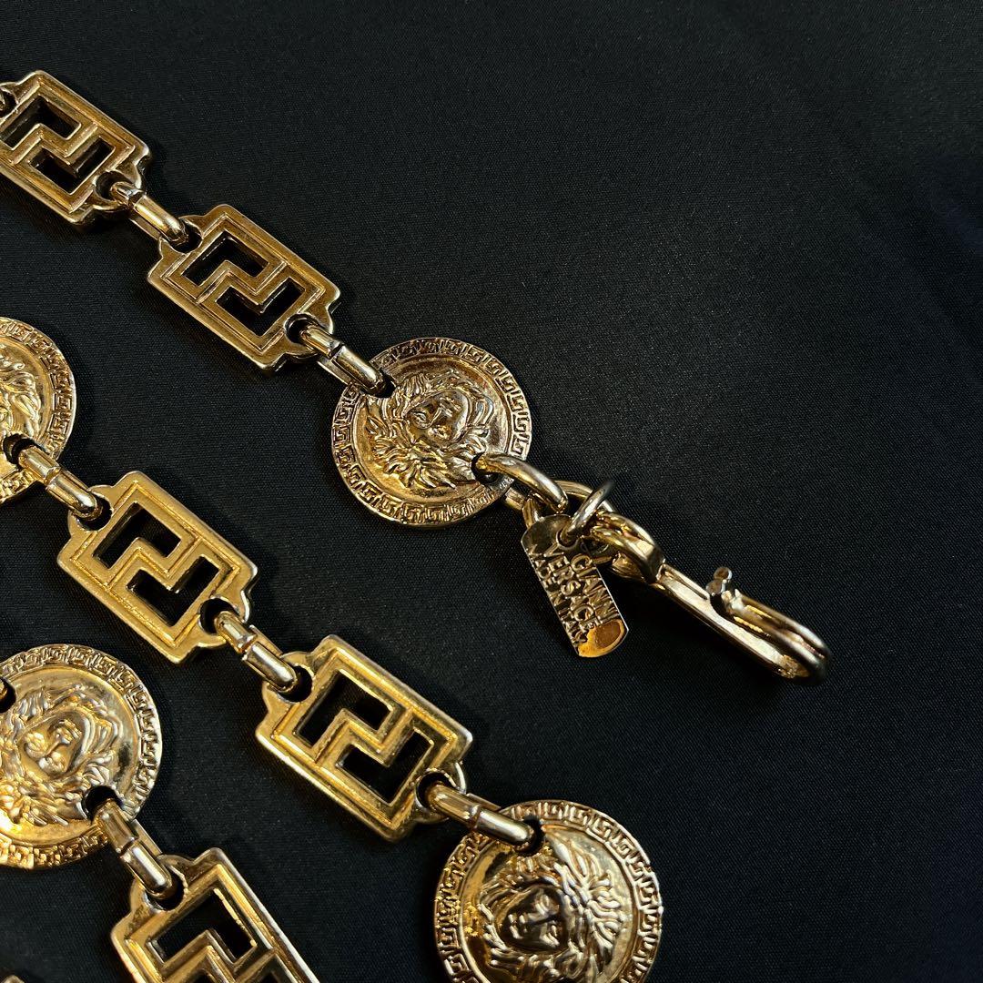 激レア✨GIANNI VERSACE チェーンベルト　メデューサ ゴールド