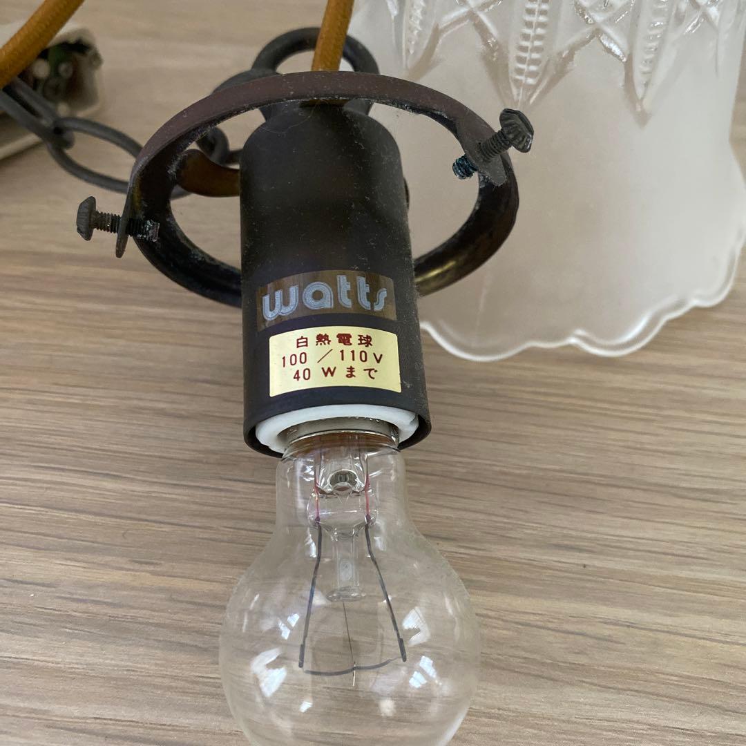 お値下げ♡watts ガラスシェードライト♡アンティーク