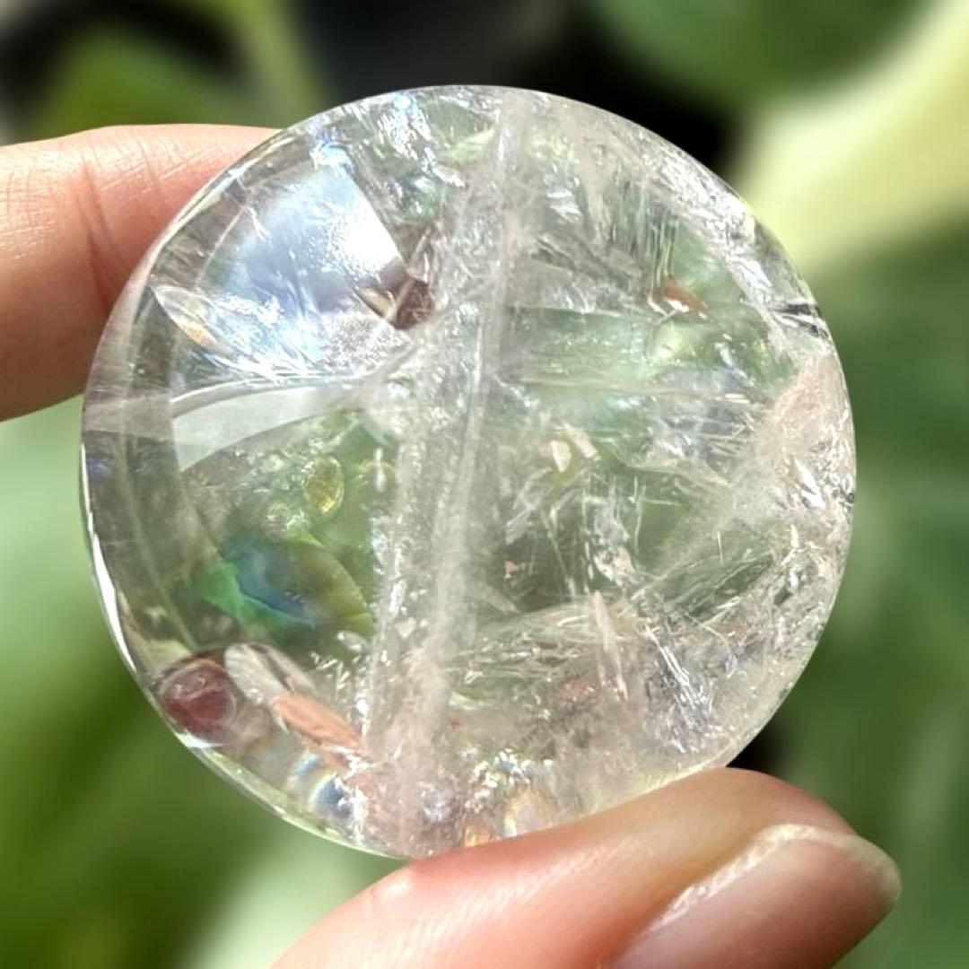 爆虹♪天然石　ピンクアゼツライト【ファイヤー共生】ランダム台座セット♪