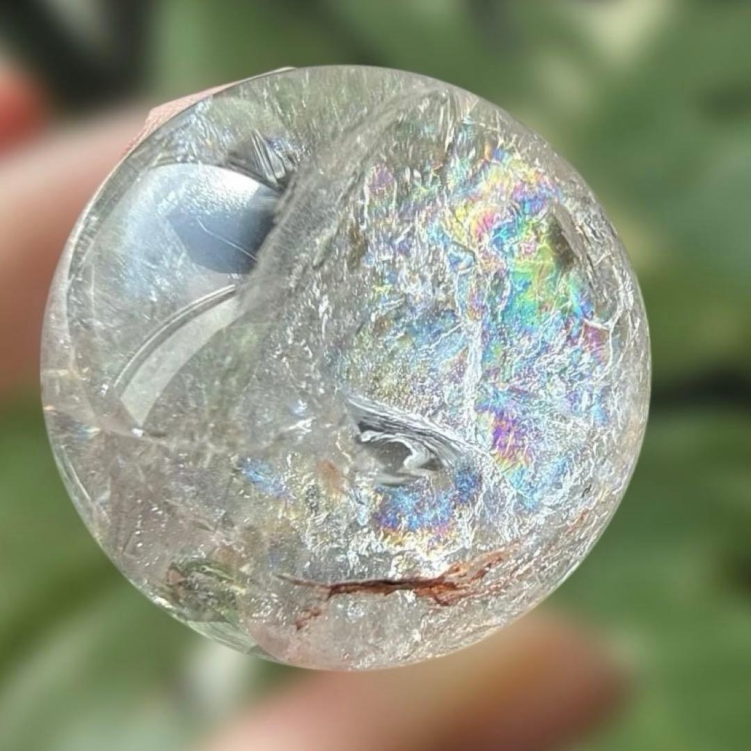 爆虹♪天然石　ピンクアゼツライト【ファイヤー共生】ランダム台座セット♪