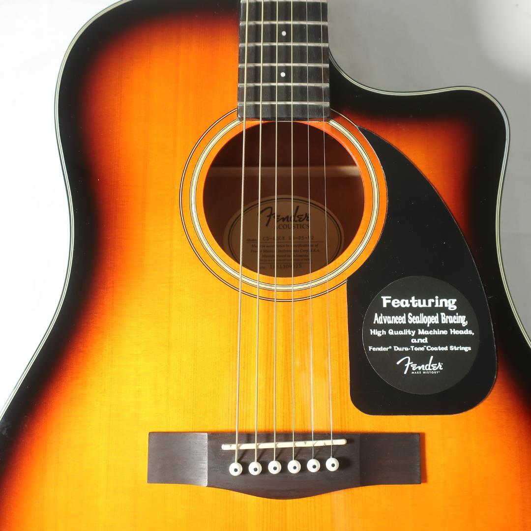 ほぼ未使用 Fender CD-60CE エレアコ ギター 純正ハードケース付