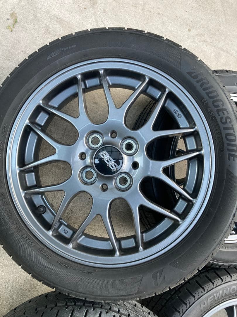 BBS 15インチ ホイールセット ブリヂストン　ダイハツ　コペン　L880k