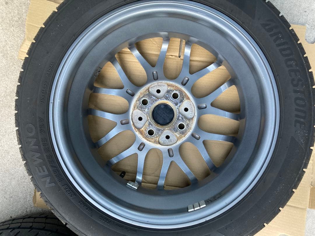 BBS 15インチ ホイールセット ブリヂストン　ダイハツ　コペン　L880k