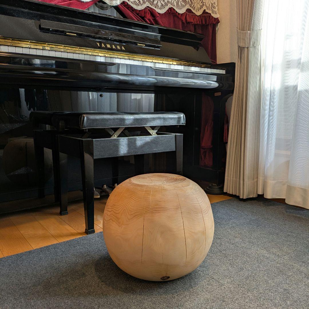 Riwa　天然ヒバ　丸型　高さ約30.5cm