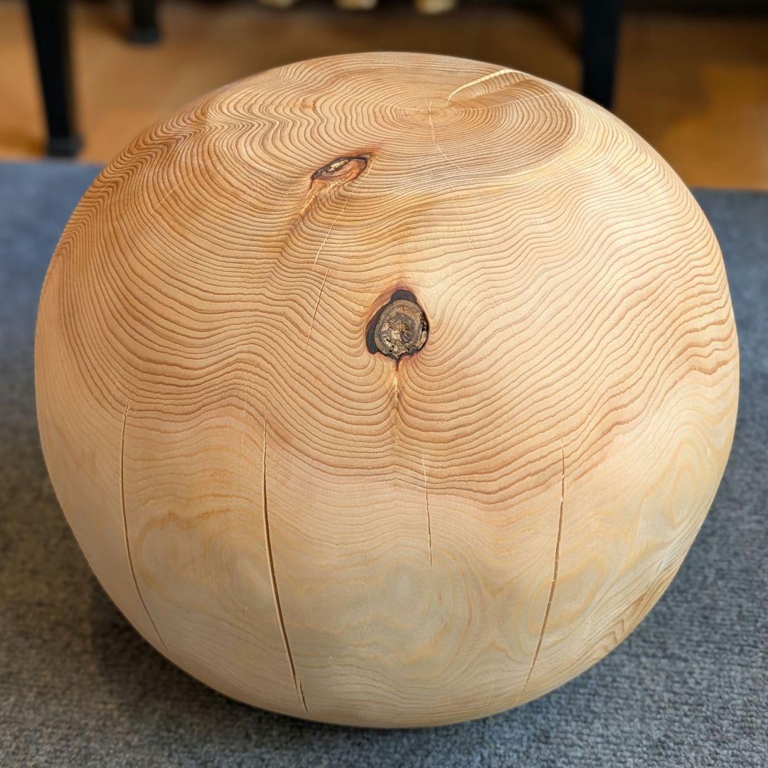 Riwa　天然ヒバ　丸型　高さ約30.5cm