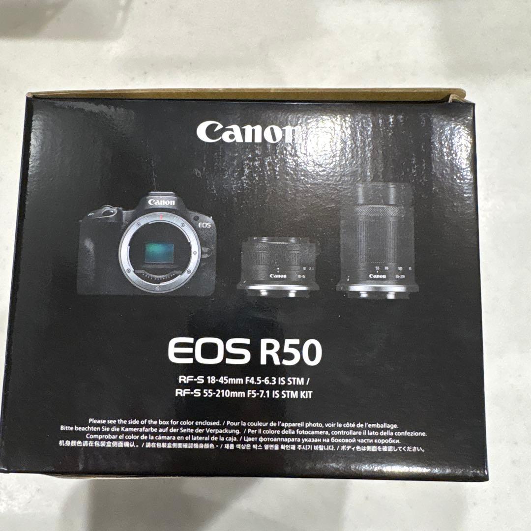 Canon ミラーレス一眼カメラ EOS R50 ダブルズームキット（ブラック）