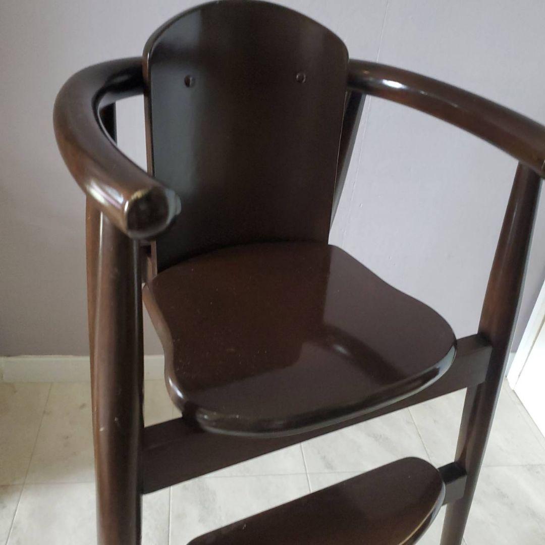 CRES 木製 ハイチェア ベビー キッズ 北欧 クレス 家具 ダークブラウン