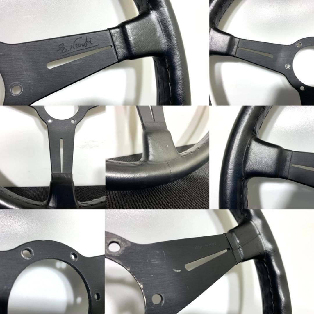 ナルディ クラシック 36パイ ブラックレザー 美品 ホーンボタン付き