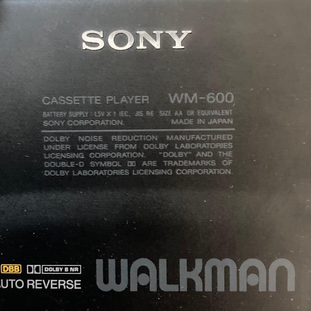 ✨激レア✨SONY WM-600 ソニー　ウォークマン　ブラック