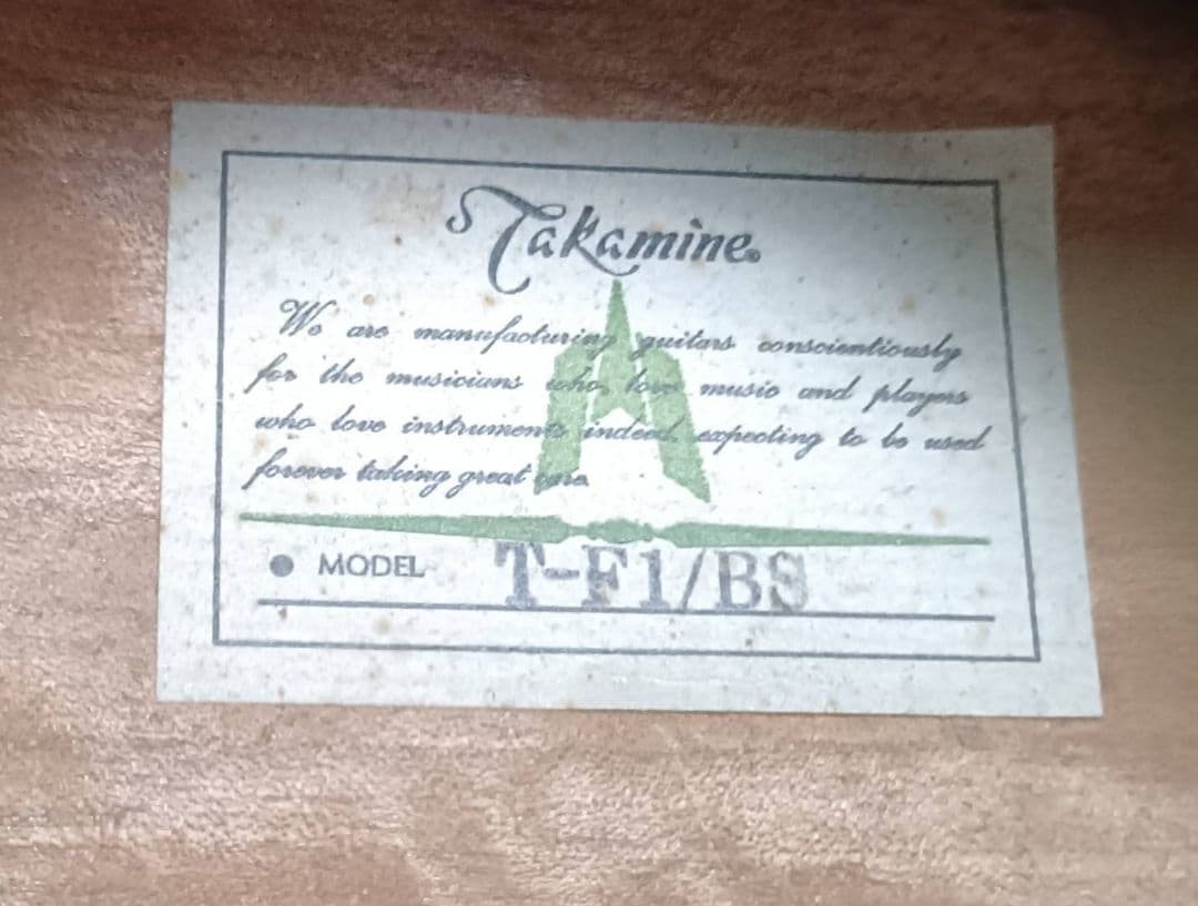 Takamine T-F1/BS アコースティックギター 弦交換済