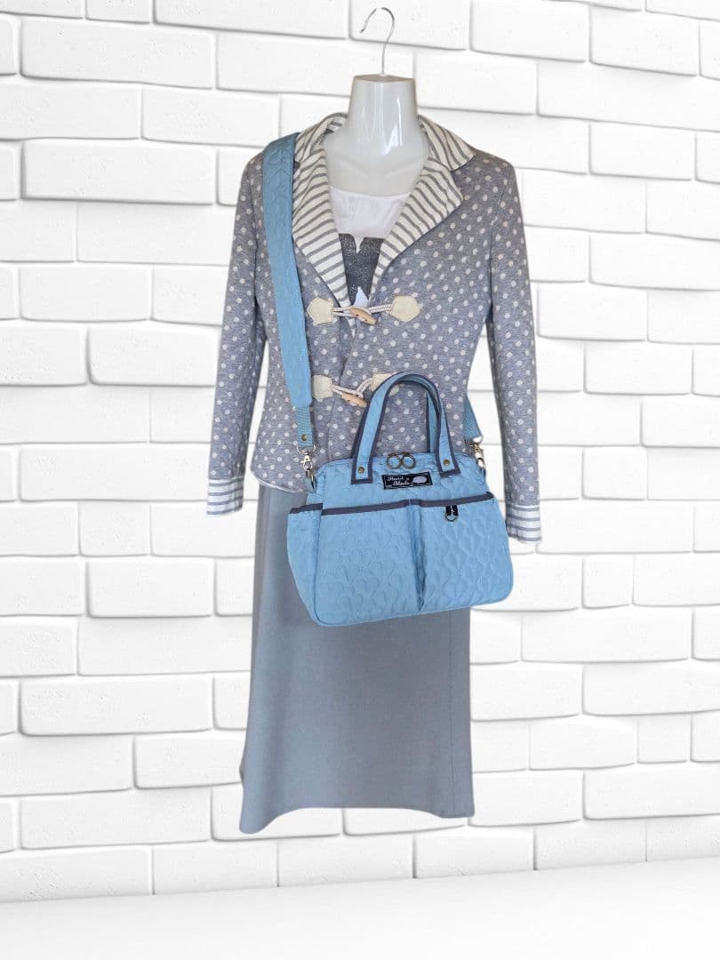 JUNE　ポケットいっぱいトートバッグ　　ハンドメイド