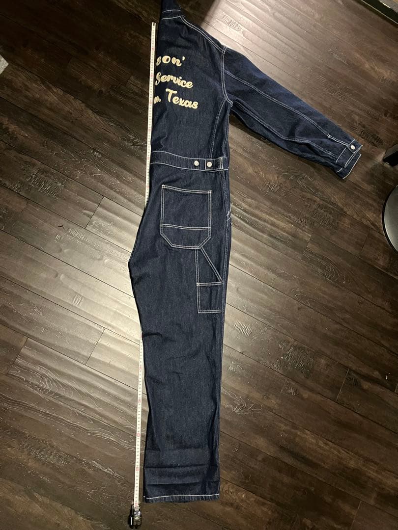 HOUSTON ヒューストン デニム オールインワン つなぎ Mサイズ！