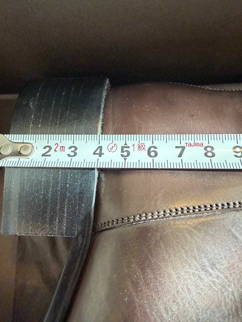 SARTORE ブーツ サルトル バック クロス　35 1/2 グレーブラウン