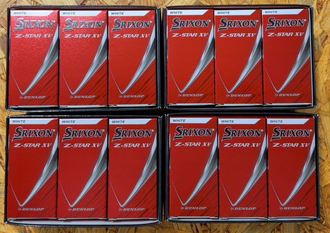Srixon Z-STAR XV ゴルフボール 6個4箱セット計24個　白色