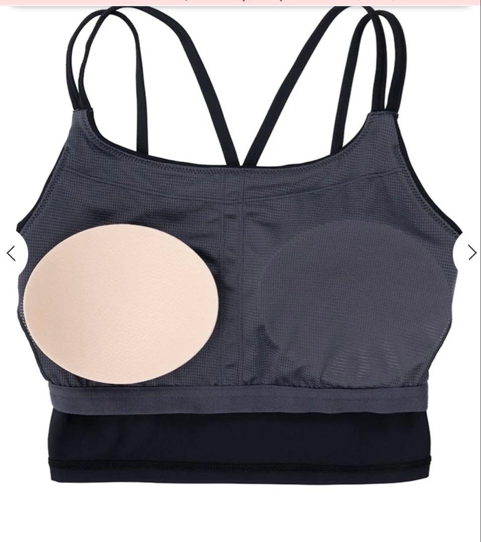 【SUKALA】ブラトップ付きフラワーレーストップス　サイズM ブラック　未使用