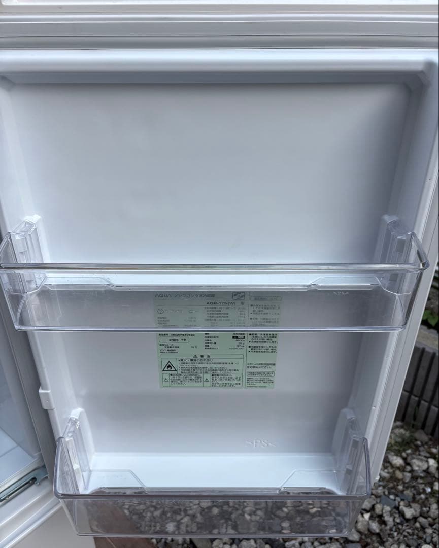 【66】AQUA ノンフロン冷凍冷蔵庫 AQR-17N(W) 2023年製