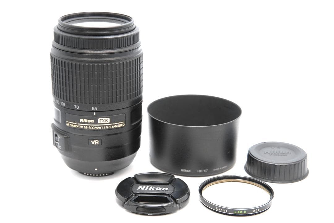 Nikon AF-S DX 55-300mm VR 望遠レンズ 手ブレ補正