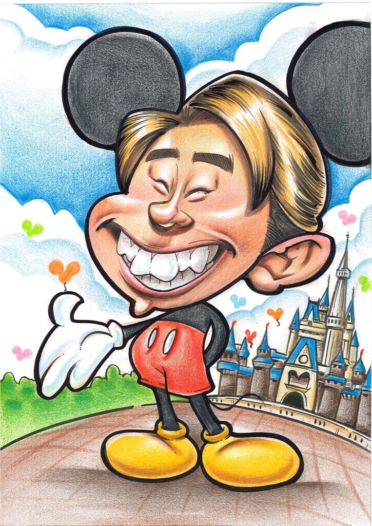 世界で1枚の手描きのオーダーメイド似顔絵★ウェルカムボード★ご両親感謝状