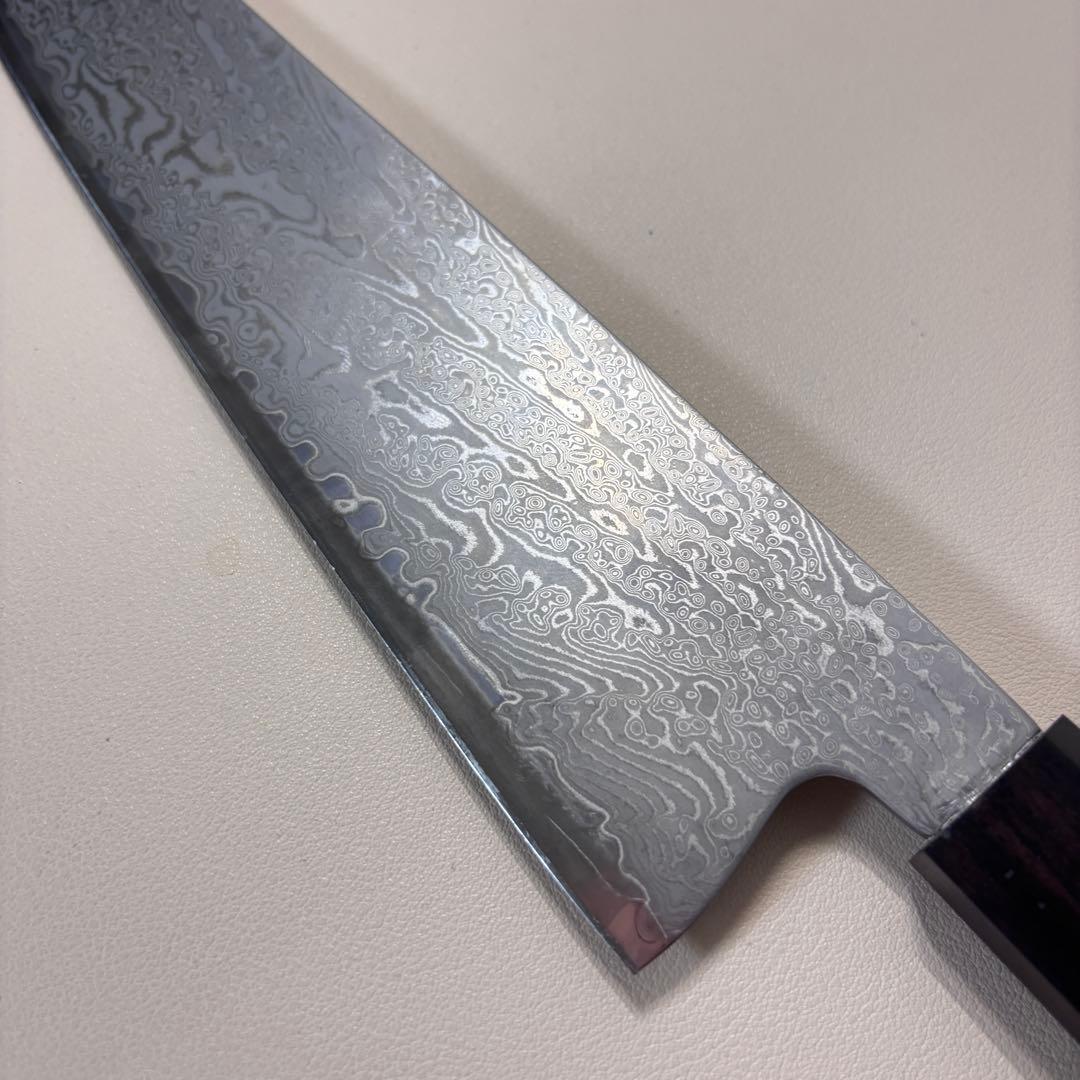 240mm 67層ダマスカスシェフナイフ 牛刀　黒檀八角柄 和包丁