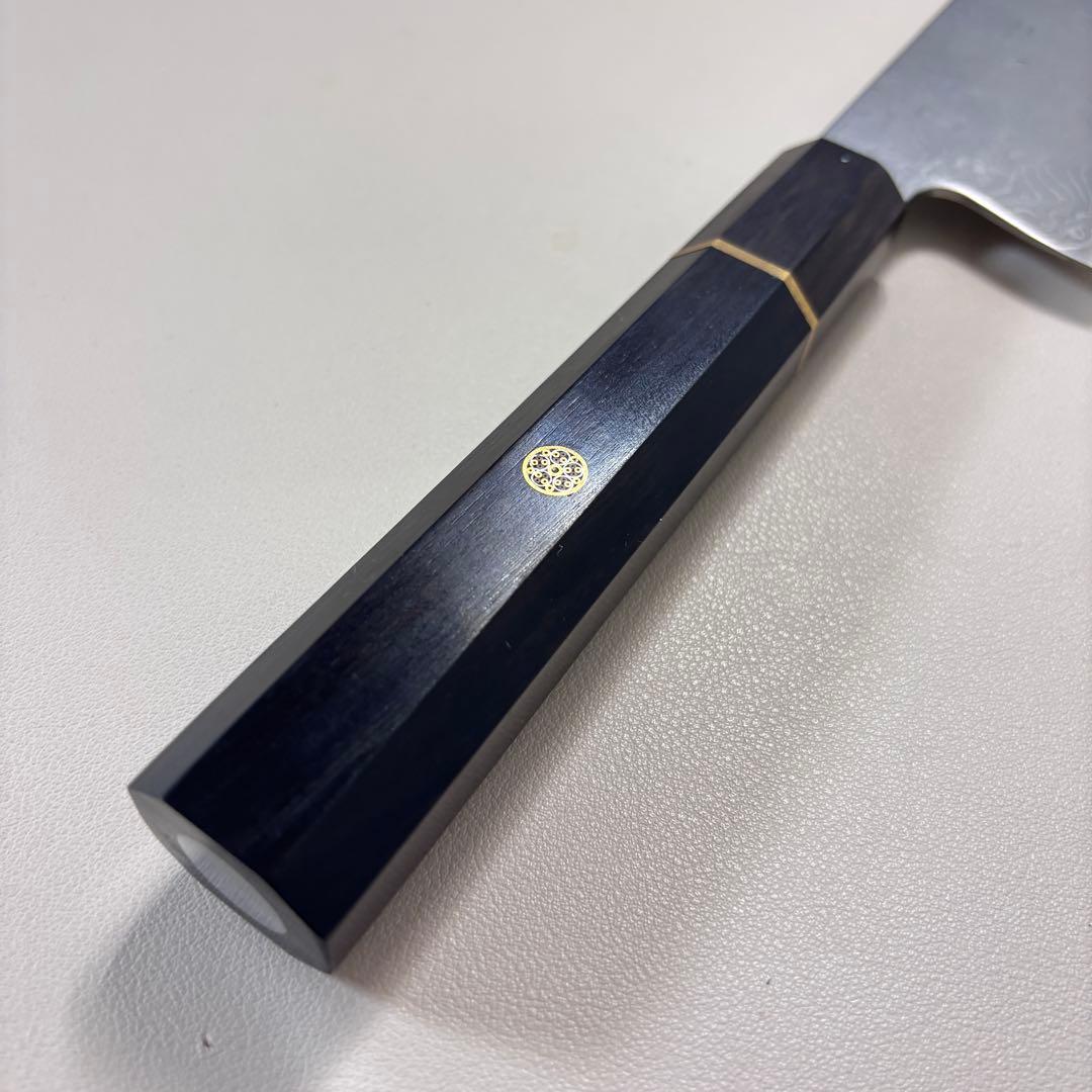 240mm 67層ダマスカスシェフナイフ 牛刀　黒檀八角柄 和包丁