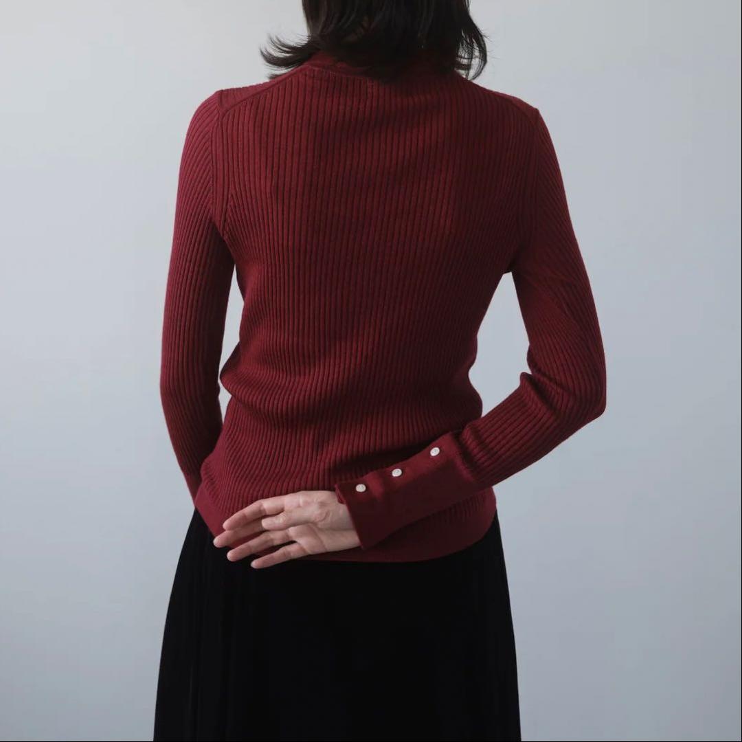 新品 foufou ニットポロカーディガン