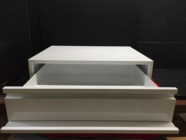 Ｙ 保管美品 スチールラック レンジ下収納 引出 スライドテーブル ホワイト