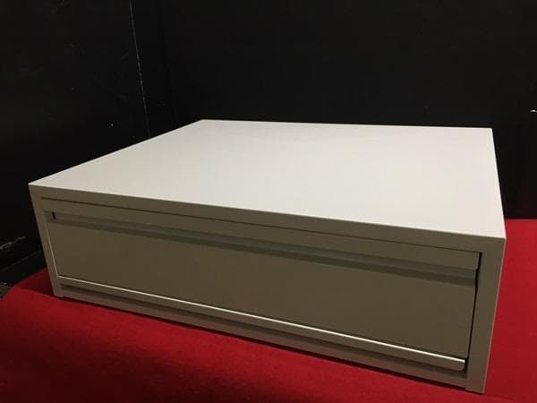 Ｙ 保管美品 スチールラック レンジ下収納 引出 スライドテーブル ホワイト