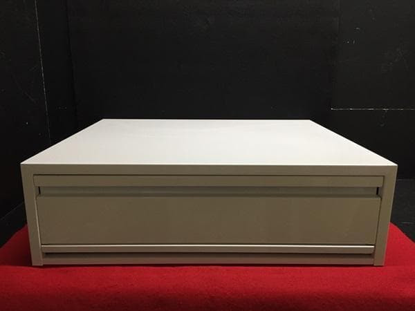 Ｙ 保管美品 スチールラック レンジ下収納 引出 スライドテーブル ホワイト