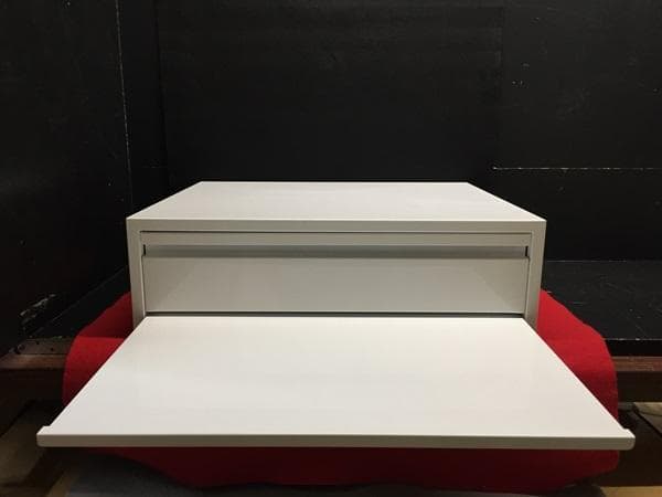 Ｙ 保管美品 スチールラック レンジ下収納 引出 スライドテーブル ホワイト