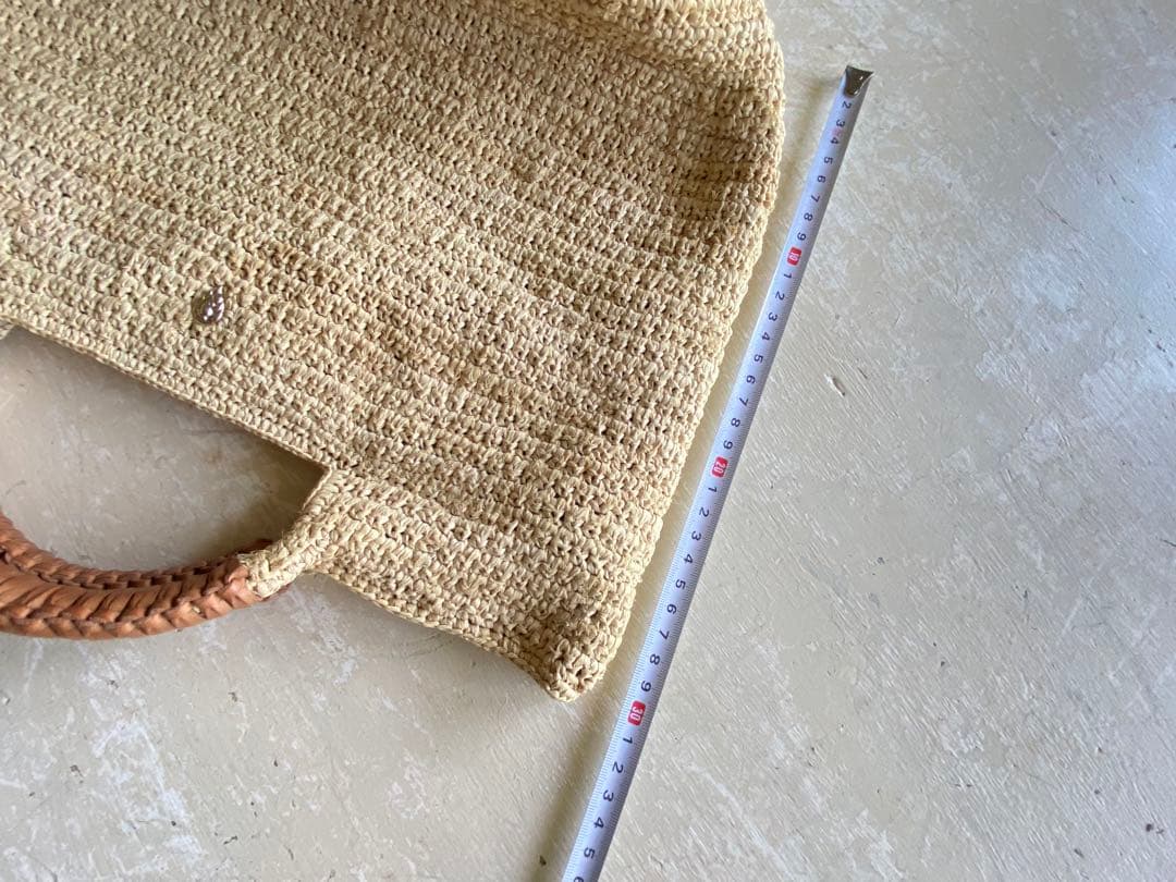 ヘレンカミンスキー　バッグ　カゴバッグ　ラフィア　ナチュラルカラー