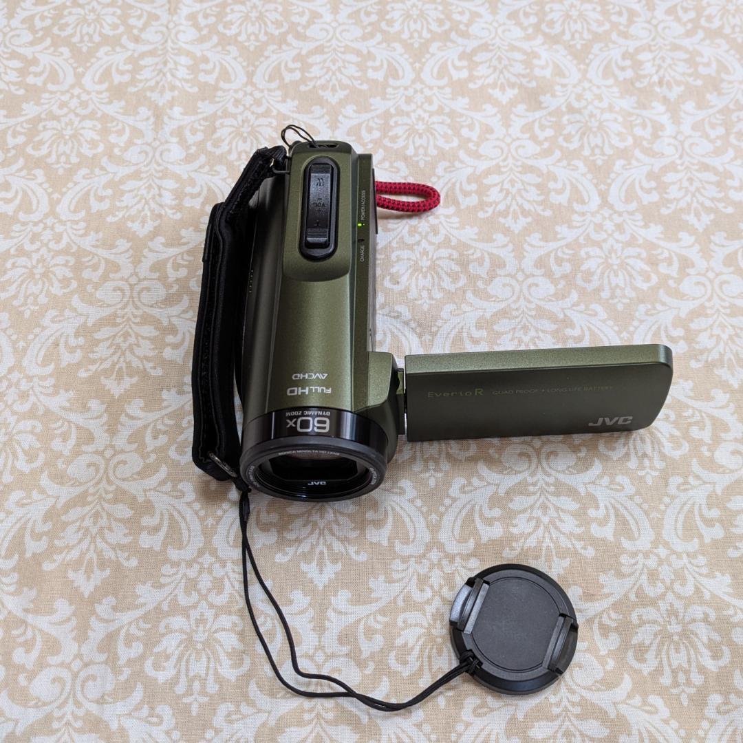 JVC ビデオカメラ Everio R 防水 防塵 32GB カーキ色