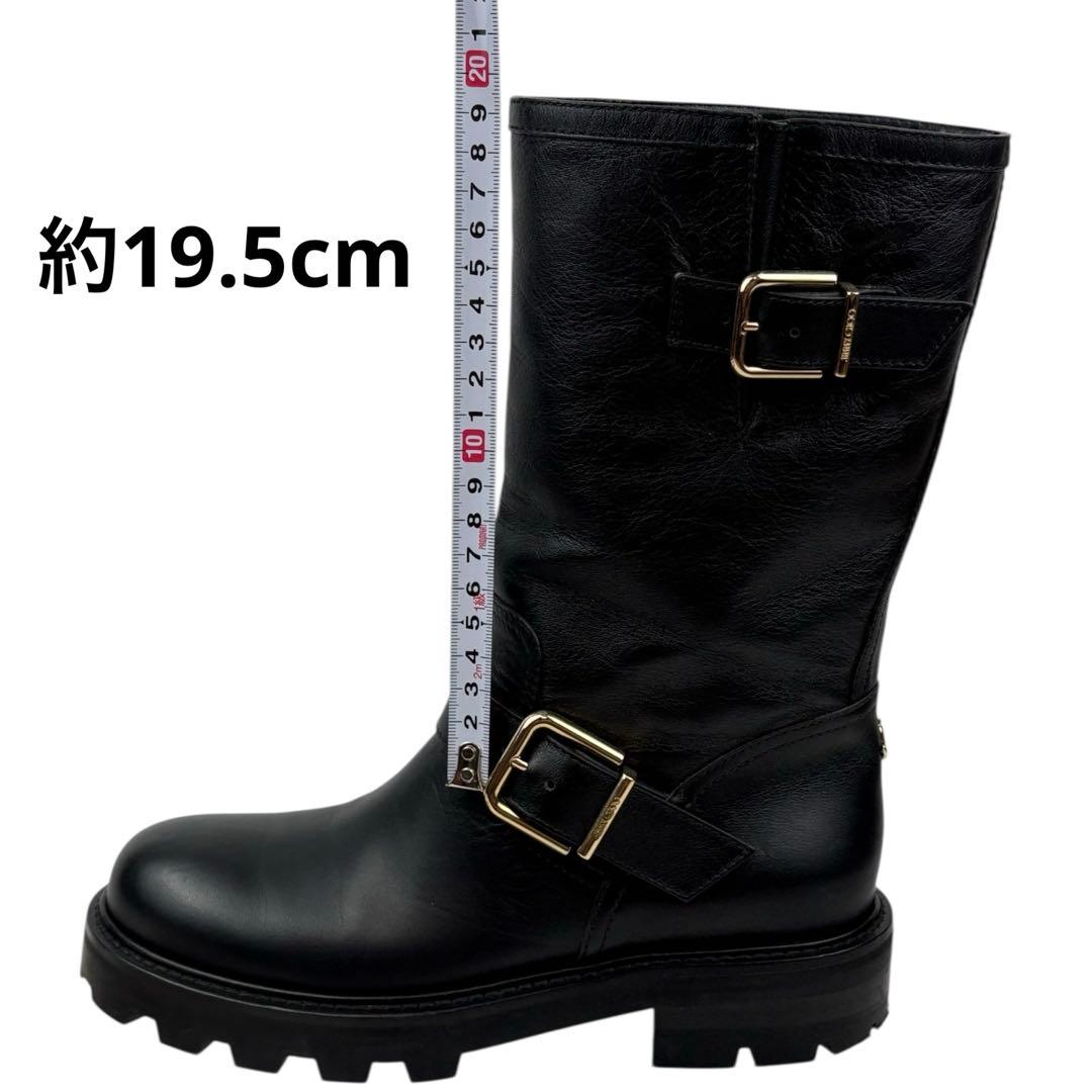 【美品】ジミーチュウ BIKER II　ブーツ　黒　ブラック　23cm 36