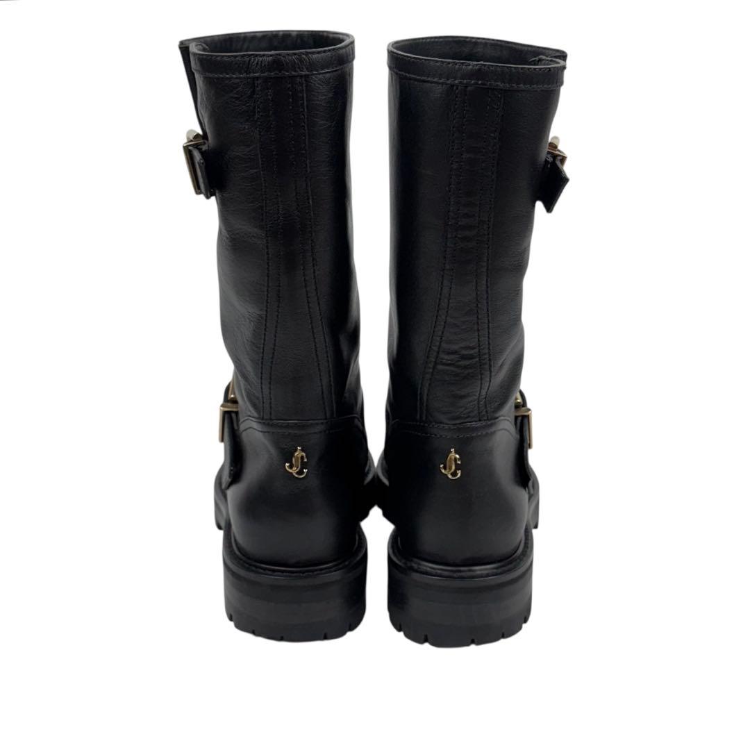 【美品】ジミーチュウ BIKER II　ブーツ　黒　ブラック　23cm 36