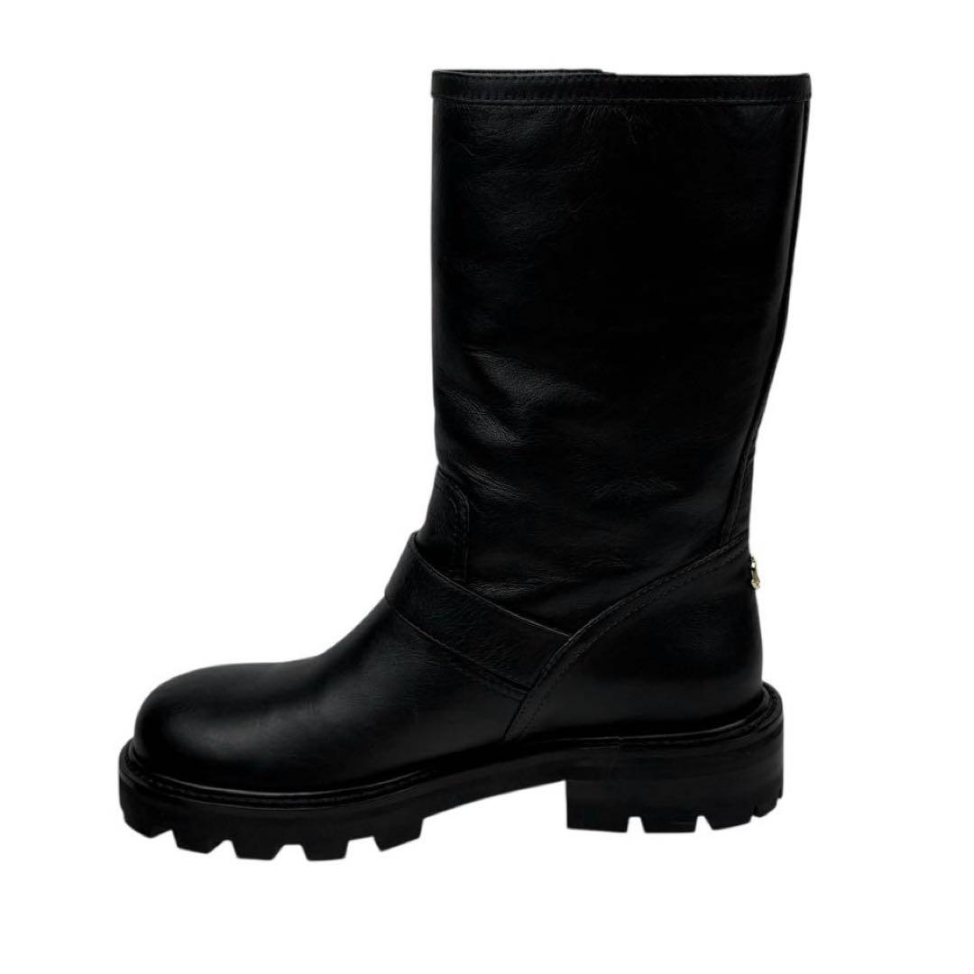 【美品】ジミーチュウ BIKER II　ブーツ　黒　ブラック　23cm 36
