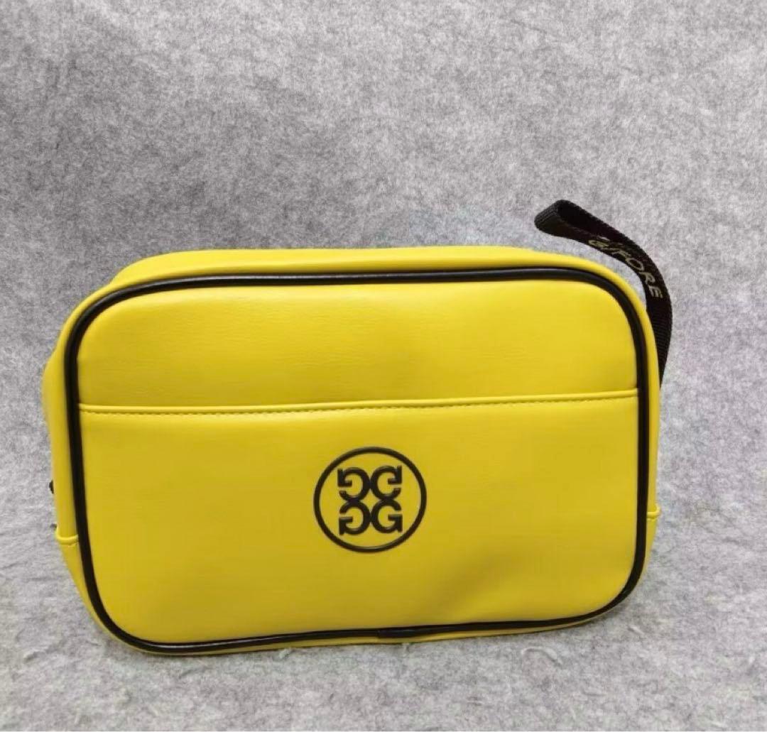 ジーフォア ゴルフ カートバッグ ハンドバック ポーチ イエロー・ブラック