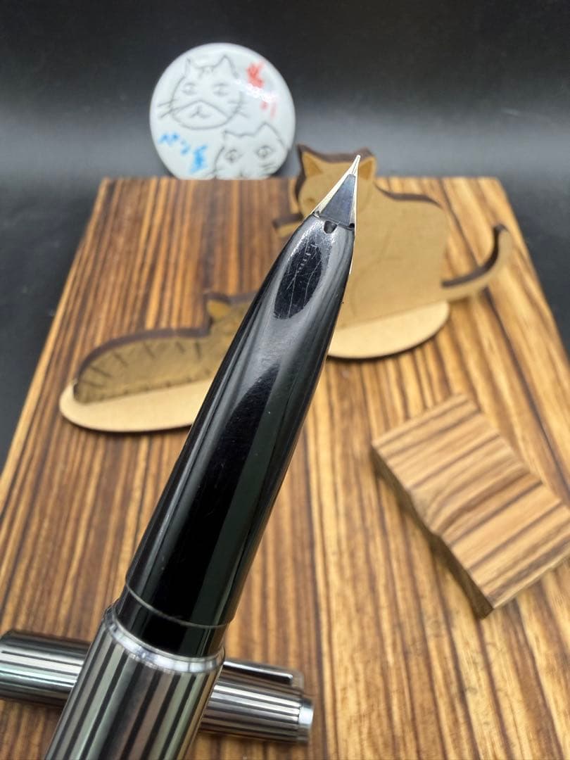 Pilot 万年筆 CUSTOM K-500SS 蝕刻ストライプ 18KWG F