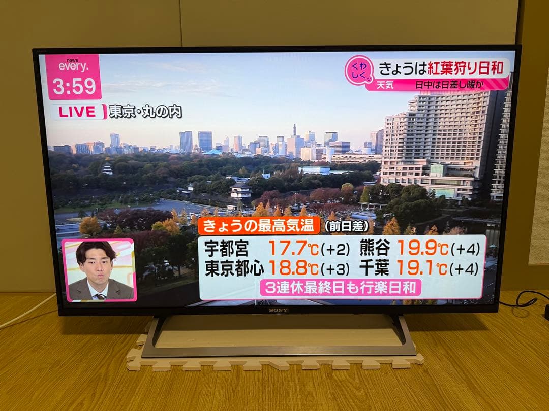 ソニー　KJ-43X8000E 43型2017年製⭕️地上 BS/CS動画可テレビ