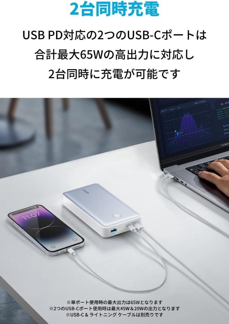 Anker 537 Power Bank モバイルバッテリー 24000mAh
