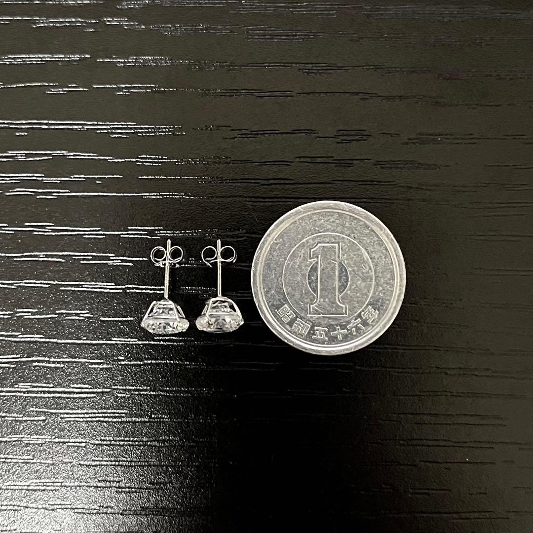 AVALANCHE アバランチ 14Kホワイトゴールド スタッズ ピアス 6mm